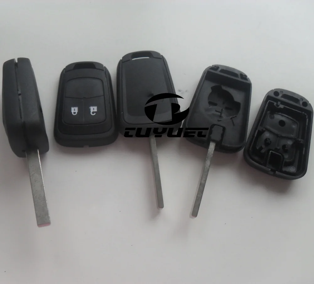 Пустой 2 кнопки СКЛАДНЫЕ флип удаленного ключ оболочки для Chevrolet Aveo Замена ключеник