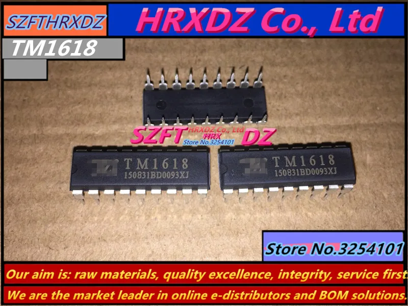 SZFTHRXDZ 100% Новый оригинальный 10 шт TM1618 DIP18|Соединители| |