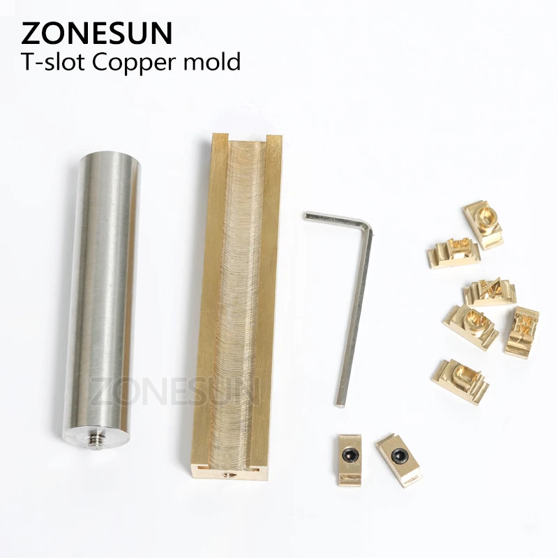 ZONESUN 5/7/10 см Т слот Алфавит цифры символы кожа штамповка холодный пресс инструмент