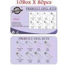 10box/lot 80pcs 8 in 1 Premade Coil Alien Clapton Fused Twisted Hive Heating Wire for E Cig Box Mod RDA RTA Tank Core 10box/lot 80pcs 8 in 1 Premade Coil Alien Clapton Fused Twisted Hive Heating Wire for E Cig Box Mod RDA RTA Tank Core