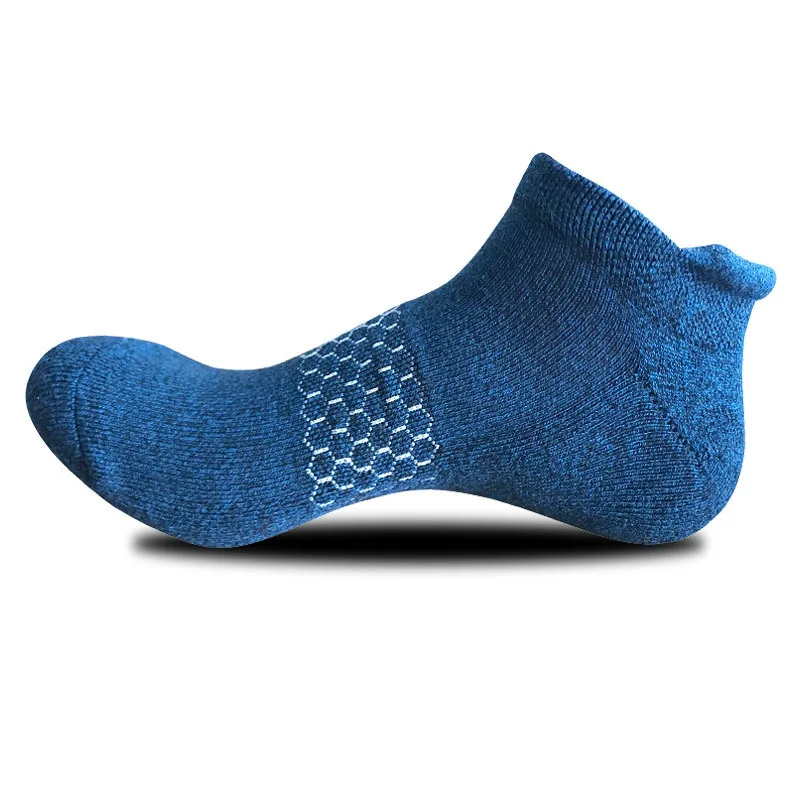 peonfly высокого качества, мужчина случайно красочные лодыжку смешные носки низкие цветные короткие мужские однородный цвет сетка графики моды мужчина носки ткань хлопок для дыхания короткий носок уличный стиль носочки - Цвет: blue