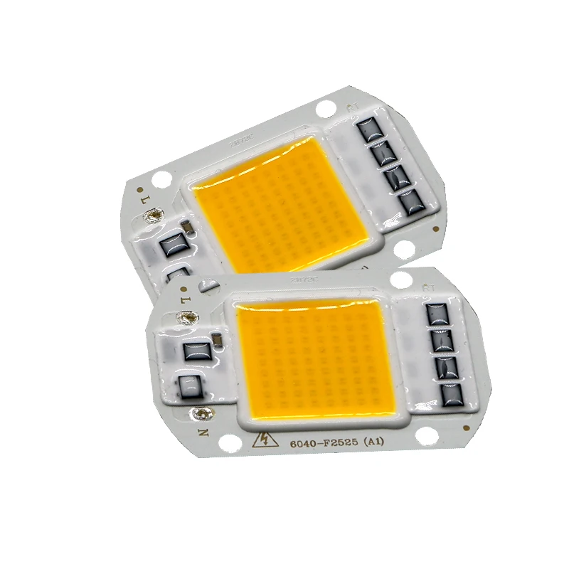AC110V/220 V привод интеллигентая(ый) IC высокой мощности светодиодный матричный, 20 Вт, 30 Вт, 50 Вт, ручная сборка "сделай сам" omni COB светодиодный Светодиодный точечный светильник на открытом воздухе чип лампа - Испускаемый цвет: Тёплый белый