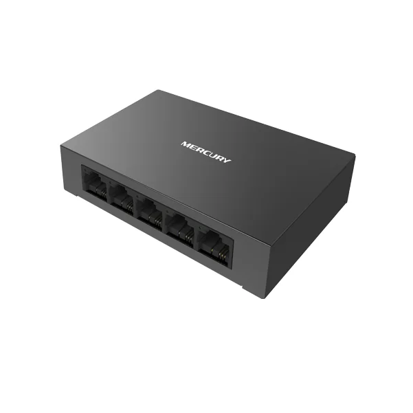 S105d Metal Cabinet Ethernet Switch Mini 5 Ports Desktop Ethernet