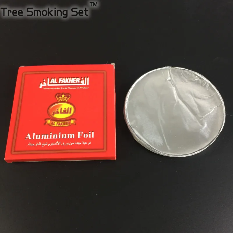 50 шт./упаковка алюминиевая фольга для кальяна 0 03 мм|narguile chicha|foil packnarguile hookah shisha |