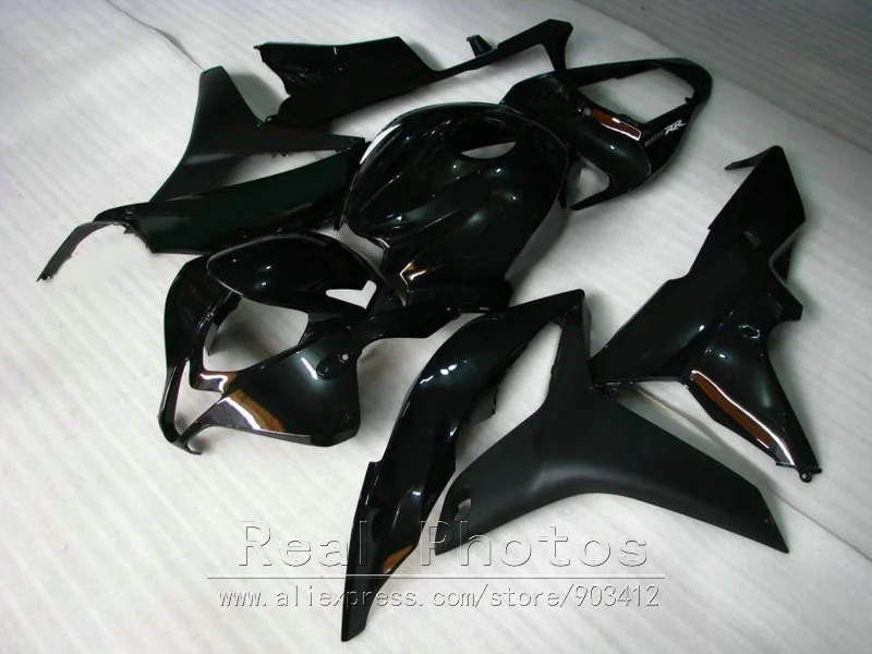 Высококачественные Пластиковые обтекатели для Honda CBR600RR 2007 2008 набор черных