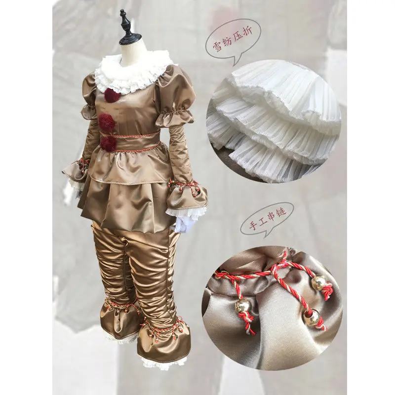 Adult-Men-Women-Clown-Costume-Suit-Fancy-Halloween-Stephen-King-s-It-Pennywise-Terror-Cosplay-Costume (3)