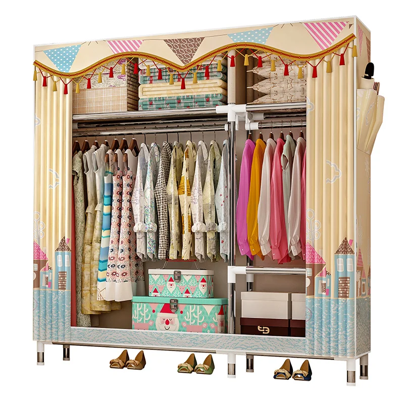 Multifunctional non-woven storage wardrobe locker, folding portable cloth wardrobe dust cover home furniture Multifunctional non-woven storage wardrobe locker, folding portable cloth wardrobe dust cover home furniture