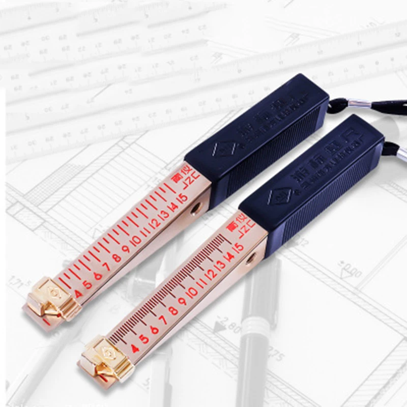 

Plug Feeler 0.5mm Wedge Feeler 0-15mm Plug Gauge Feeler Gap Gage Caliper Measurement Ruler