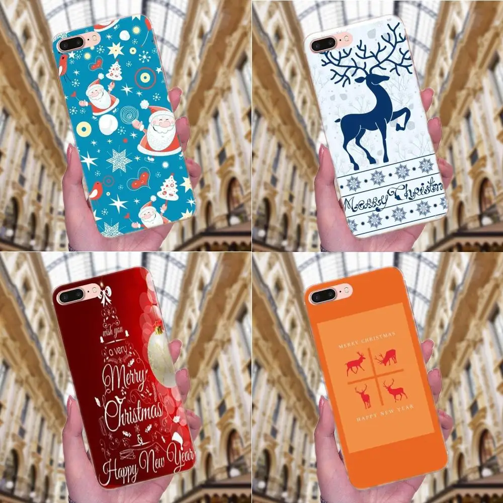 С Новым Годом Счастливого Рождества дизайн мягкой коробки звонока для Galaxy J1 J2 J3