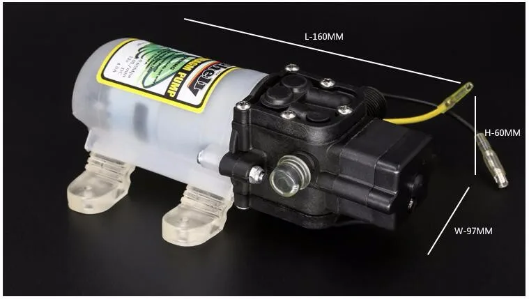 DC 12 В 4л/м лифт 60 м Электрический мини-Мембранный Насос самовсасывающий насос для полива сада мойка автомобиля