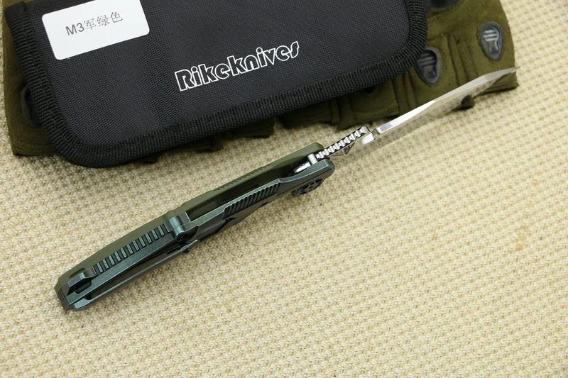 Rikeknife RIKE M3 Флиппер шариковый подшипник тактический складной нож 154 см лезвие Титан+ G10 Ручка Открытый охотничий карманный нож EDC