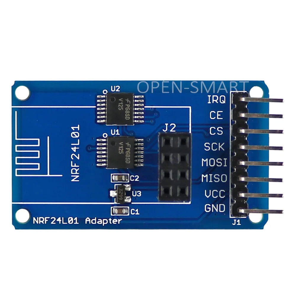 Беспроводной приемопередатчик OPEN SMART 2 4 ГГц NRF24L01 модуль адаптера 3 В/5 В