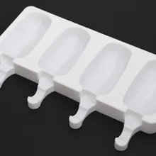 100 шт/партия 4 силиконовые полости для заморозки мороженого формы конфеты бар делая инструмент сок формы для мороженого детей поп лоток для мороженого на палочке льда