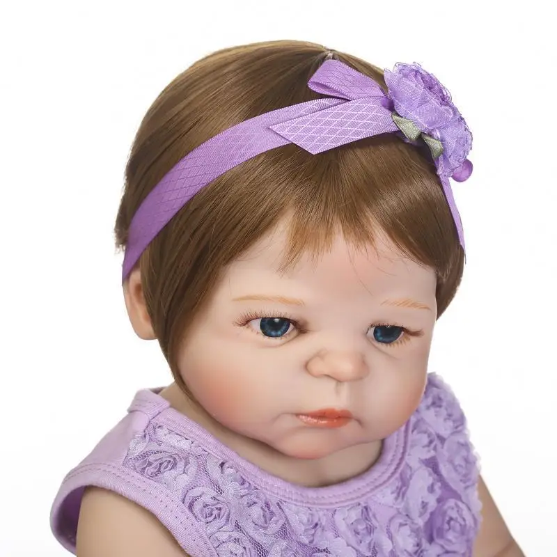 Мягкий силиконовый кукла реборн 23 &quotReborn Baby Doll девушка всего тела винил