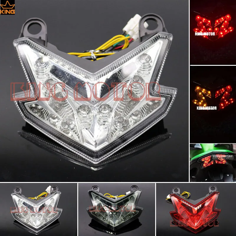 

For KAWASAKI Z800 2013-2016 Motorcycle Accessories Integrated LED Tail Light Turn signal Blinker Clear