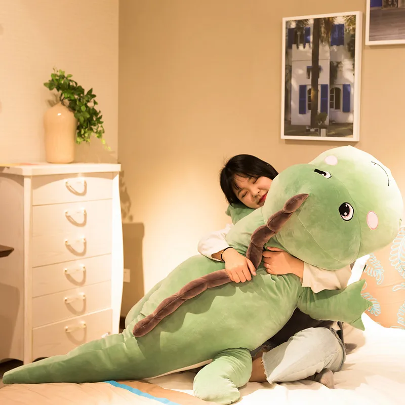 

130cm 5 Colors Cute New Dinosaur Plush Toys Cartoon Stuffed Lizard Lovely Children Boys Baby Birthday Gift