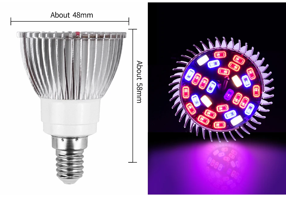 Полный спектр cfl светодиодный светать лампада E27 E14 MR16 GU10 лампа внутреннего освещения для теплиц цветущие растения Гидропоника Системы ИК