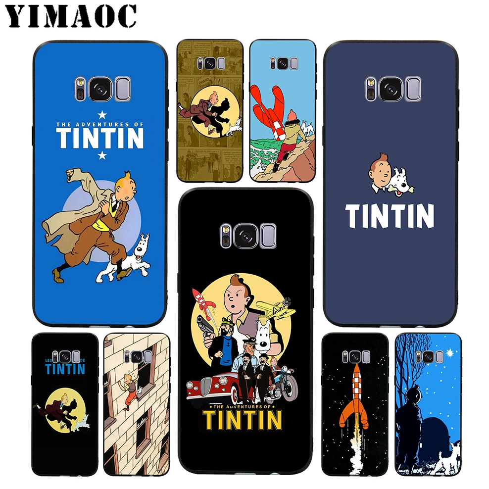 

The Adventures of Tintin Soft Case for Samsung Galaxy S10 S10e S9 S8 A6 Plus S7 S6 Edge A7 A5 A3 J6 Note 9 8