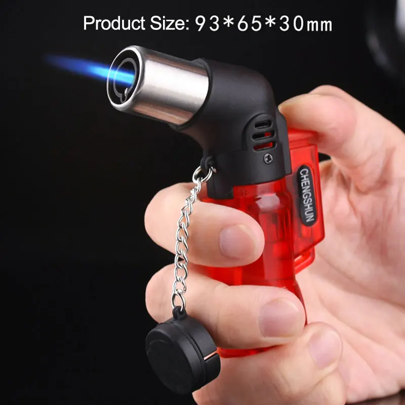 Mini Butane Jet Torch Cigarette Windproof Lighter Random Color Plastic