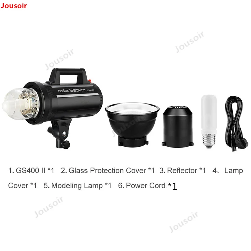 Godox GS400II GS400 II 400Ws GN65 профессиональная студийная стробоскоп со встроенным Godox 2,4G Беспроводная система X предлагает съемку CD50 T03