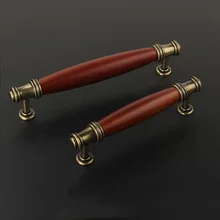Antique Bronze Cabinet Wooden Handles Vintage Drawer Knobs Wardrobe Door Handles European Furniture Handle Hardware 96mm chinese antique door handle glass door handle modern hotel clubs bronze doors crystal door handles
