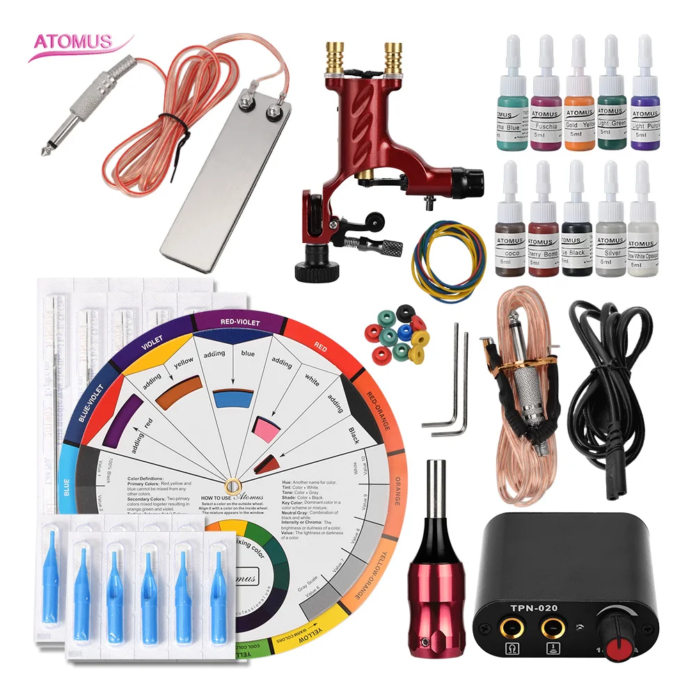 

Rotary Tattoo Machine Kit Tatuagem Proficional Tattoo Caneta Tatoo Tato De Tatuajes Set Maquina Tatuar Pen Profesional Supplies