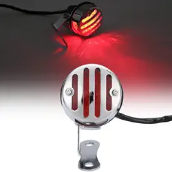 Мотоцикл забор красный светодиод Мотоцикл Универсальный задний хвост фонаря Номерные знаки для мотоциклов лампа мотоцикл поворотов