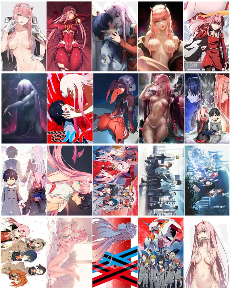 20 шт один набор Дарлинг в Franxx Аниме Манга карты Пастер IC наклейки|Наклейки на