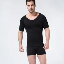 Мужской корсет для похудения, утягивающий животик, жилет для живота, талия, рубашка с поясом, черный/белый, Корректирующее белье, нижнее белье, талия, рубашка с поясом s