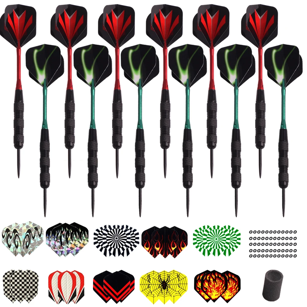 Buy 12pcs Professional Darts 20g Steel Metal Tip Darts