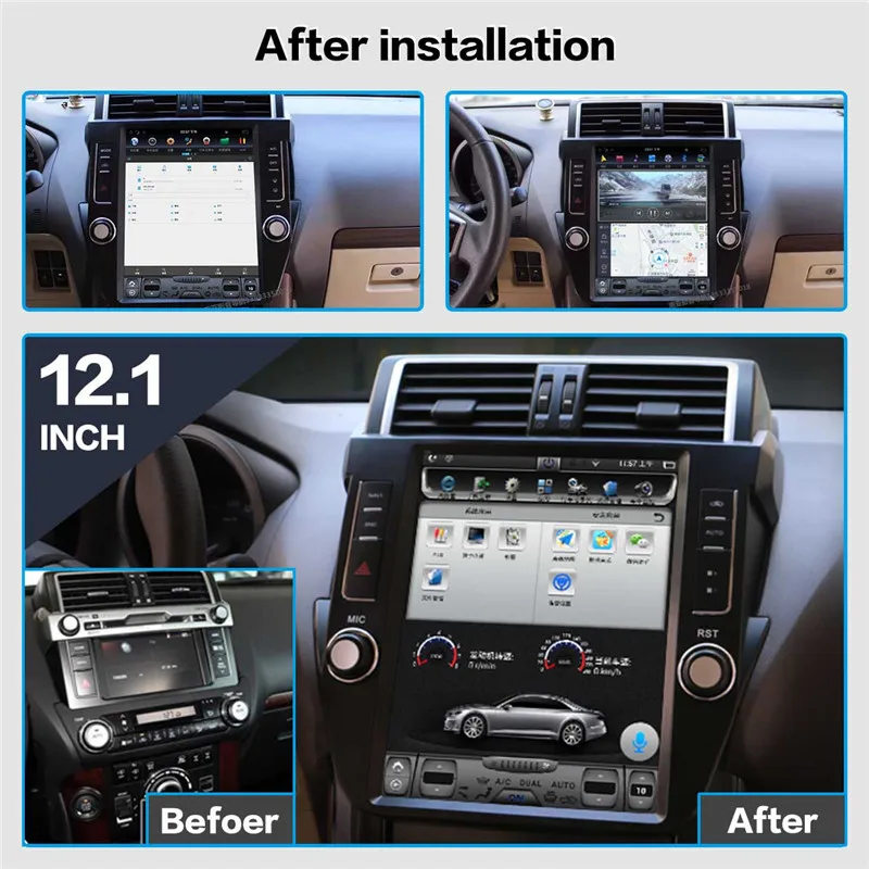 Perfect Tesla style Android 8.1 Car Radio GPS Navigation For TOYOTA Land Cruiser Prado 150 2010-2013 Car Stereo Headunit Multimedia Unit 1 Perfect Tesla style Android 8.1 Car Radio GPS Navigation For TOYOTA Land Cruiser Prado 150 2010-2013 Car Stereo Headunit Multimedia Unit 1