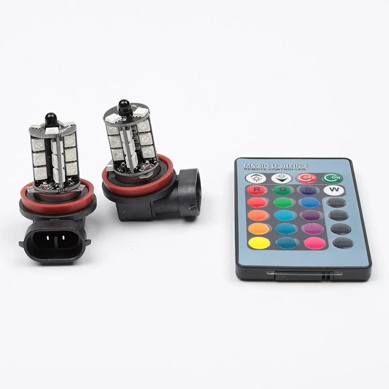 LED 27SMD Blub 2x5050 RGB 9005/9006/H11/H7 Driving Reversing Blub Car Headlight Fog/Driving Lamp Car Styling accessories LED 27SMD Blub 2x5050 RGB 9005/9006/H11/H7 Driving Reversing Blub Car Headlight Fog/Driving Lamp Car Styling accessories