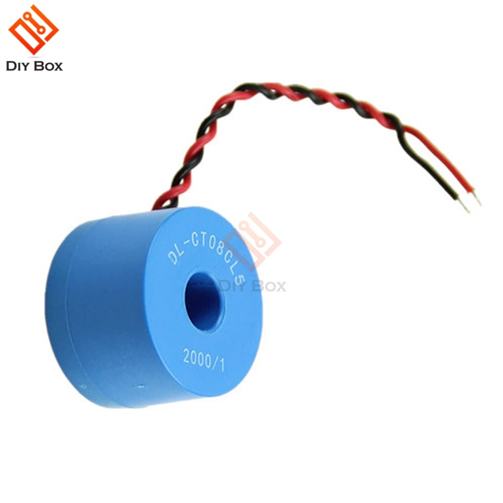 

2PCS DL-CT08CL5 2000/1 0~120A -20A/10mA Micro Current Transformer HH