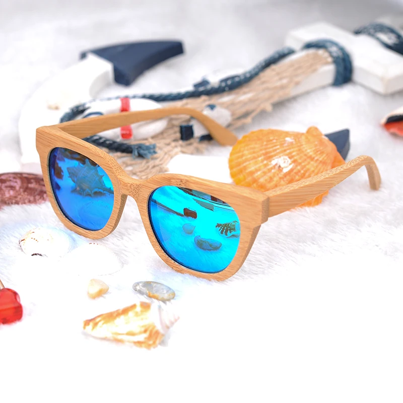 Simple Retro Bamboo Wooden Sunglasses For Women And Mens (2)