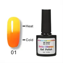 10 мл изменение температуры ногтей УФ Гель-лак градиент цвета Изменение дизайна ногтей макияж