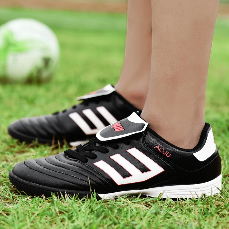 Беговая дорожка футбол детская обувь синий красный открытый мужской футбольные бутсы удобные футбольные спортивная мужская обувь носимые