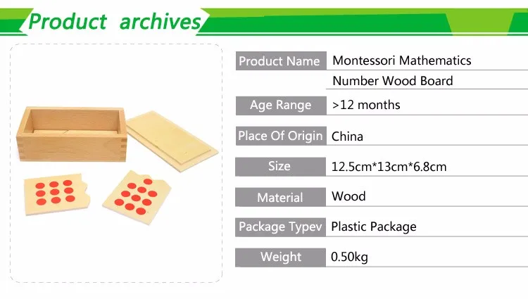 Детские игрушки Монтессори обучение математике номер деревянная доска головоломка Монтессори Обучающие деревянные игрушки Детский подарок