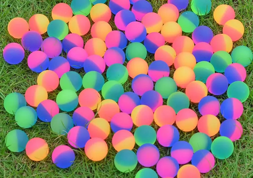 20pc/set Luminous Bouncing Ball Colored Rubber Kids Sport Games bouncy