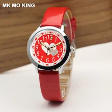 Роскошные kittyed повседневные красные love yeez-уникальные детские кварцевые наручные часы для мальчиков и девочек подарок браслет reloj охлаждаемый