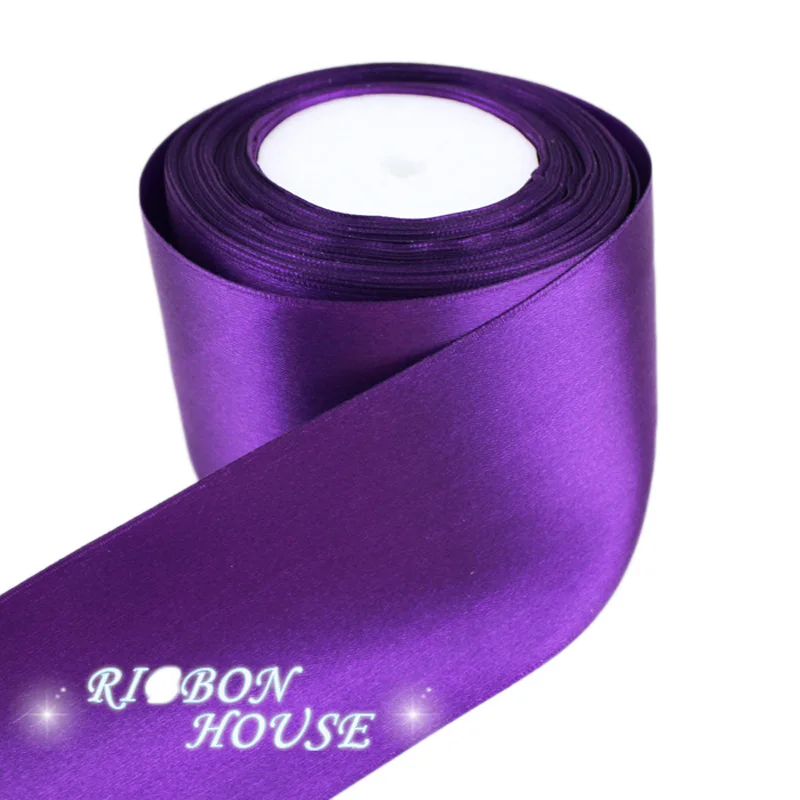 (25 yards/roll) 3" (75mm) Single Face Satin Ribbon Webbing Decoration Gift Christmas Ribbons images - 6