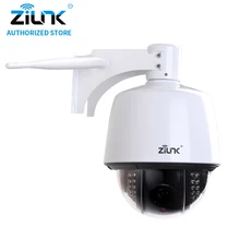 ФОТО ZILNK 960P HD PTZ Speed Dome Camera 5x Optical Zoom Waterproof WiFi IP Camera Support TF Card Motion Detection ONVIF H264 White
