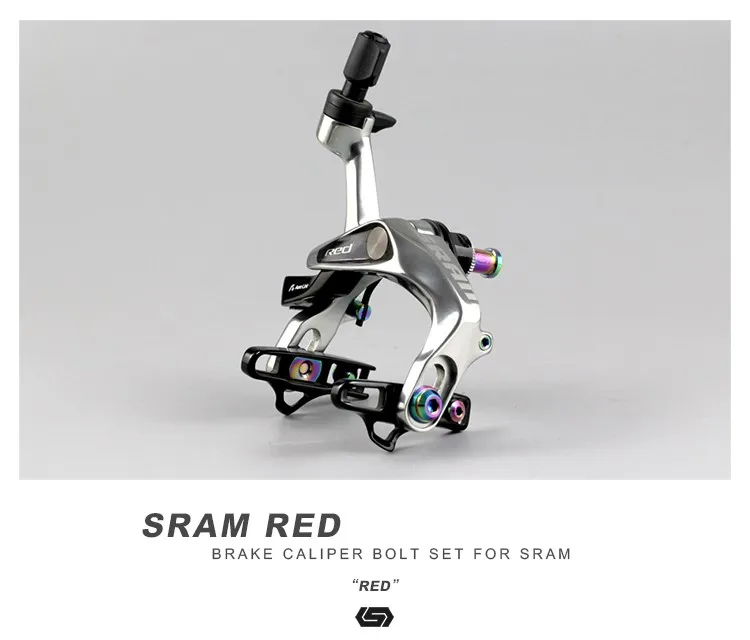 STAN Ti дорожный велосипед V тормозные Болты комплект для SRAM красный тормозной