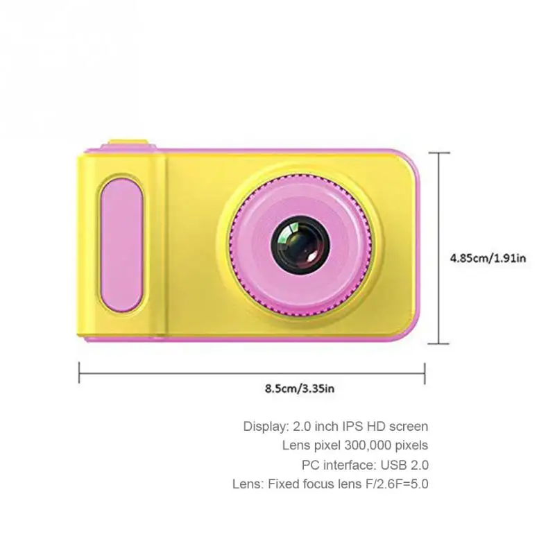 2,0 дюймов ips HD экран детская камера игрушки мини милые дети анти-встряхнуть цифровая камера Макс расширение памяти 32 Гб для ребенка подарок