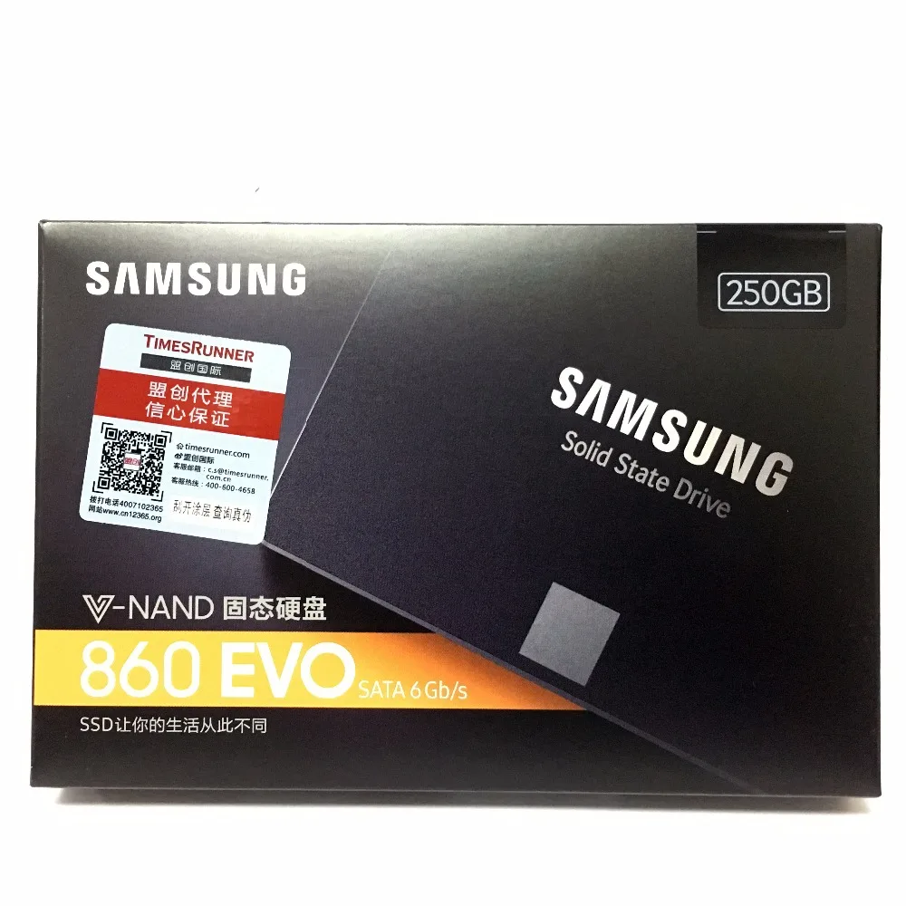 Samsung 860 EVO 860EVO 250GB 250G 2,5 SATA3 SSD PC Настольный Ноутбук сервер 2,5 Внутренний твердотельный Накопитель SSD 500GB 1 ТБ 250GB