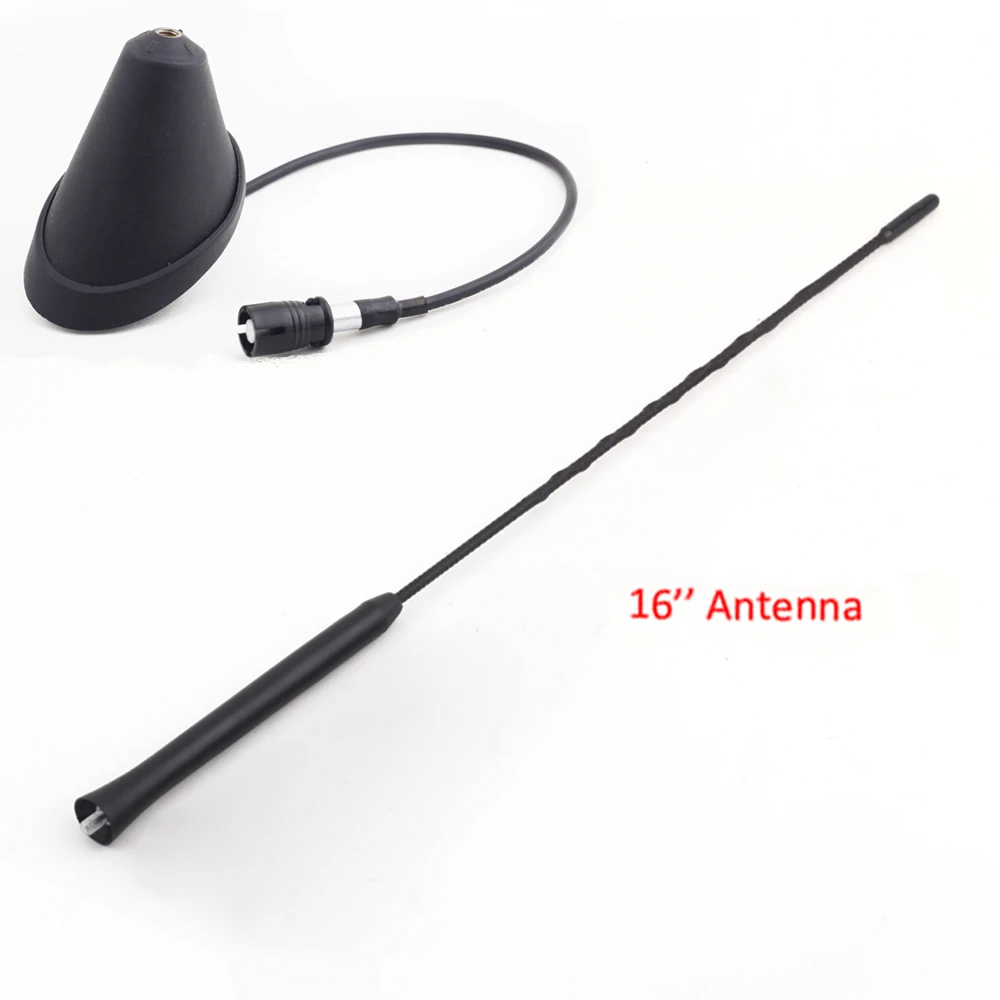 16inch Screw in AM/FM Roof Antenna Whip Mast Radio Aerials Auto Vehicle Car Antenna High Quality for BMW for Toyota VW Dodge