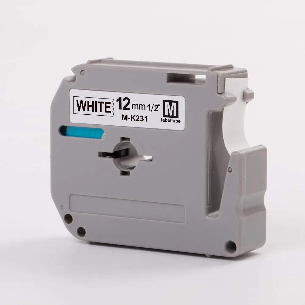 Compatible m tape p touch brother M tape cartridge m k231 mk 231 m k231