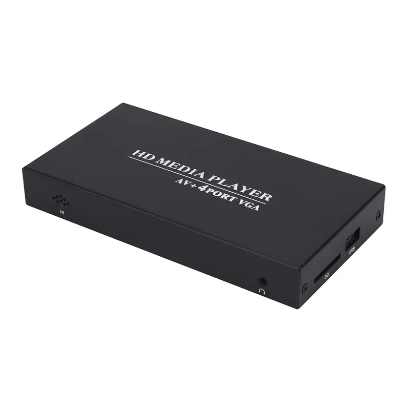 

REDAMIGO Full HD 1080P Media Player Center MultiMedia Video Player Media box with 4ports VGA output AV USB SD/MMC HDD027