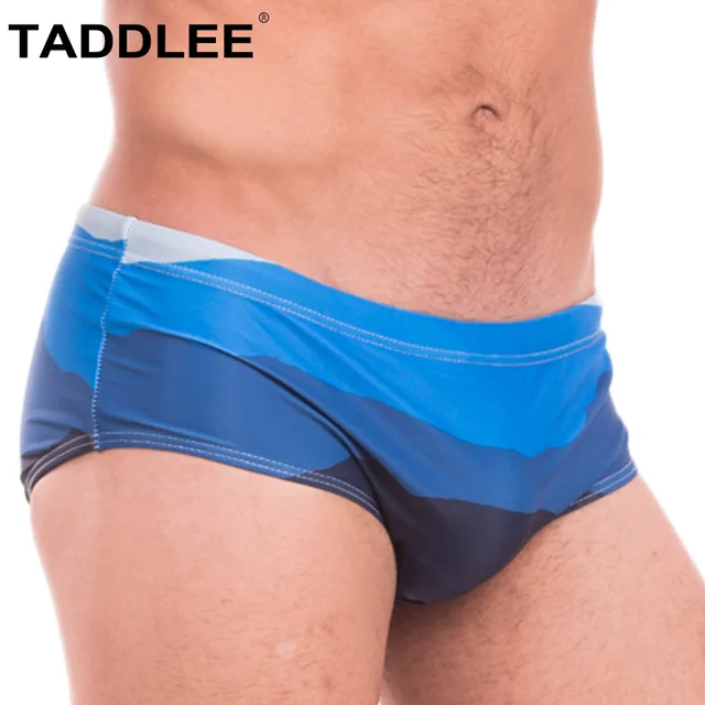 Best Price Taddlee Brand Swimwear Swimming Bathing Suits Board Sexy Men's Swim Boxer Briefs Trunks Bikini Gay Penis Pouch WJ Men Swimsuits