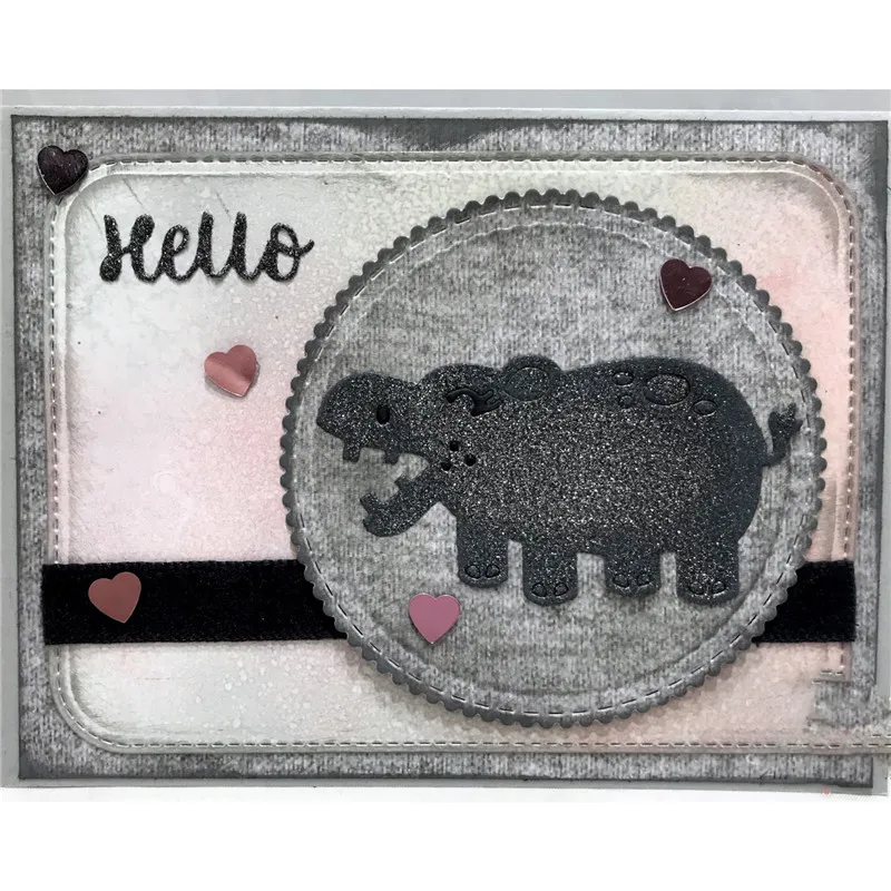 

Lazy Hippo Metal Cutting Dies for Scrapbooking New 2019 Die Cuts for Card Making Fustelle Die Cut Stitch Craft Dies Troqueles