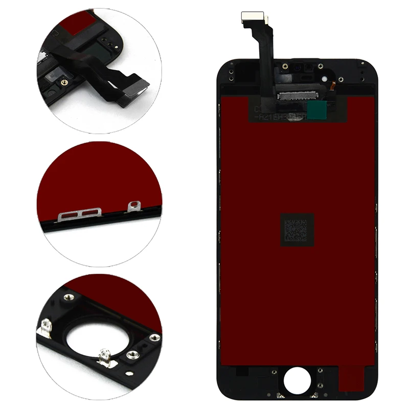 ЖК дисплей для iPhone 4 4s 5 5c 5s 6 сенсорный экран дигитайзер в сборе без битых пикселей